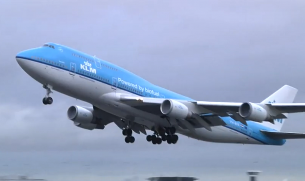 KLM Boeing powered by biofuel